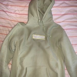 Supreme “sage” box logo hoodie